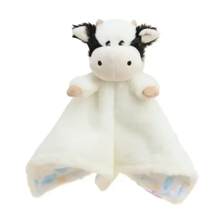 Warmies Black and White Cow Lovey Blanket Warmies