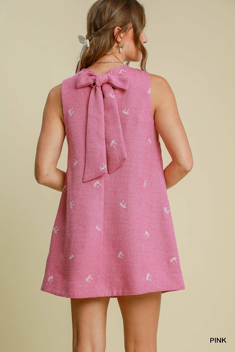 Umgee Lightweight Tweed Mini Dress
