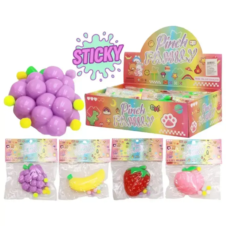 Cap Zone Fruit Variety Sticky Mochi Squishy Bag