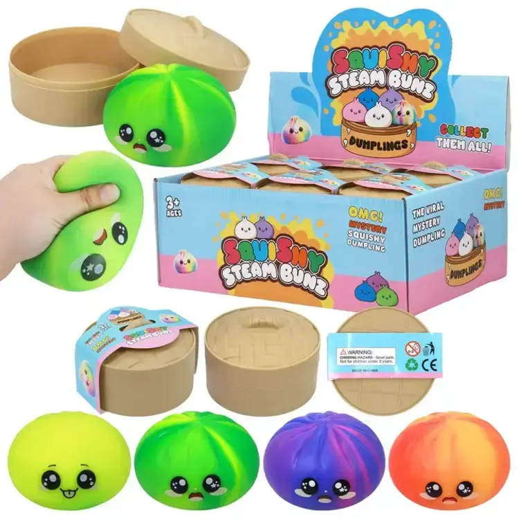 Cap Zone Ombre Dumpling Soft Slime Filled Squishy Blind Box