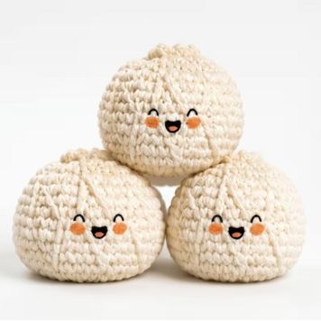 Hand Crocheted Dumpling Hacky Sack