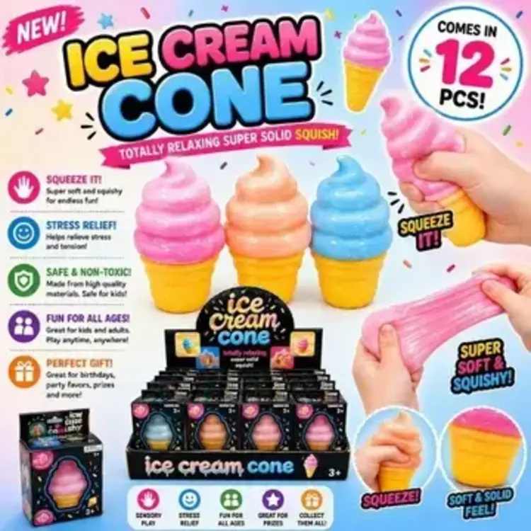 Gypsy Soul Ice Cream Cone Squishy