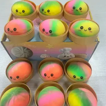 Think Sweet Dumpling Squishy -  Bright  Rainbow Edition