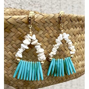 Boho Ocean Style Turquoise Earrings