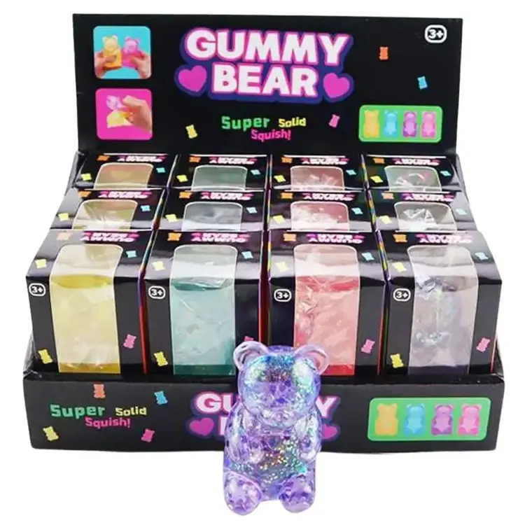 Joia Accessories Glitter Teddy Bear Squishy