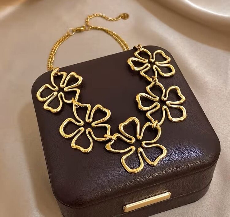 Gold Flower Necklace