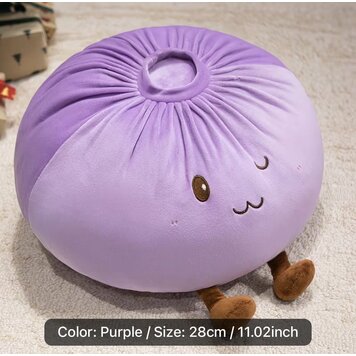 11" Purple Dumpling Pillow