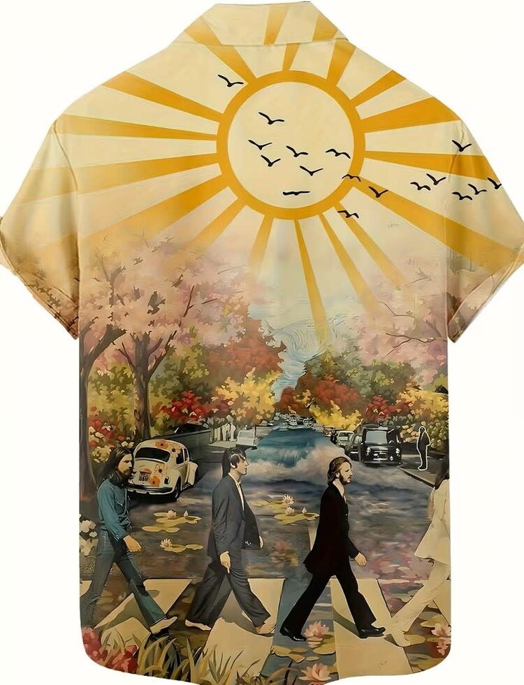 Beatles Walking Hawaiian Shirt