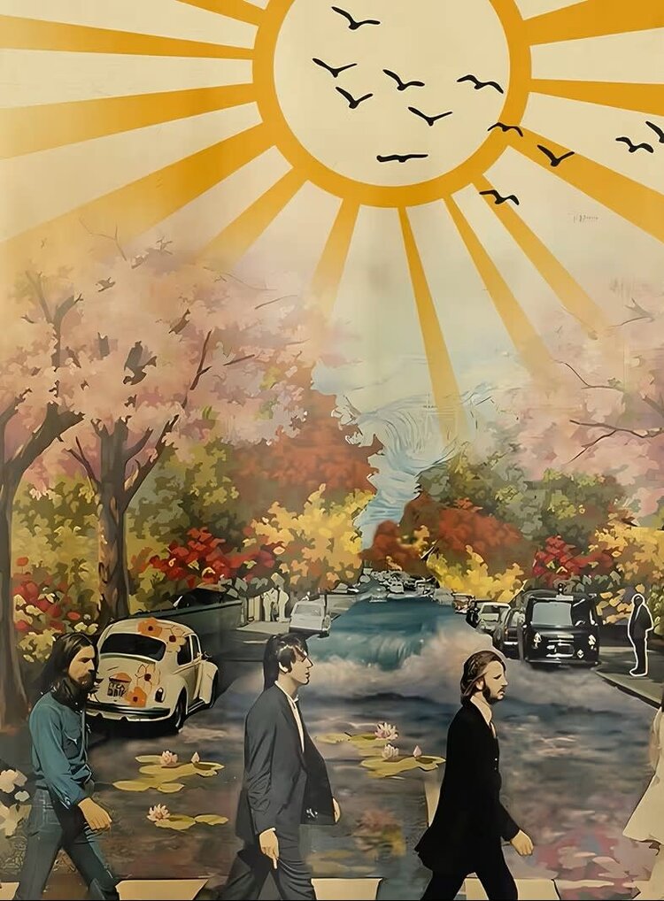 Beatles Walking Hawaiian Shirt