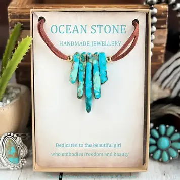 Ocean Stone Pendant Necklace