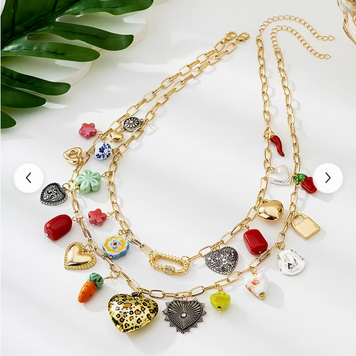 2pcs Bohemian  Double-Layer Necklace
