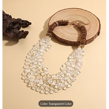 Multi-Layer Transparent Summer Style Necklace