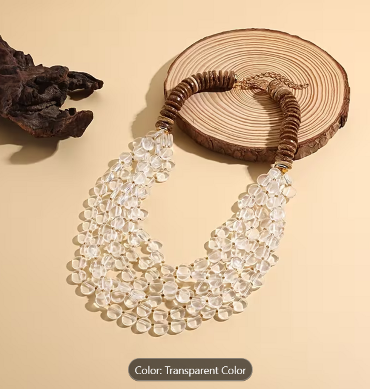 Multi-Layer Transparent Summer Style Necklace