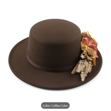 Boho  Floral Hat