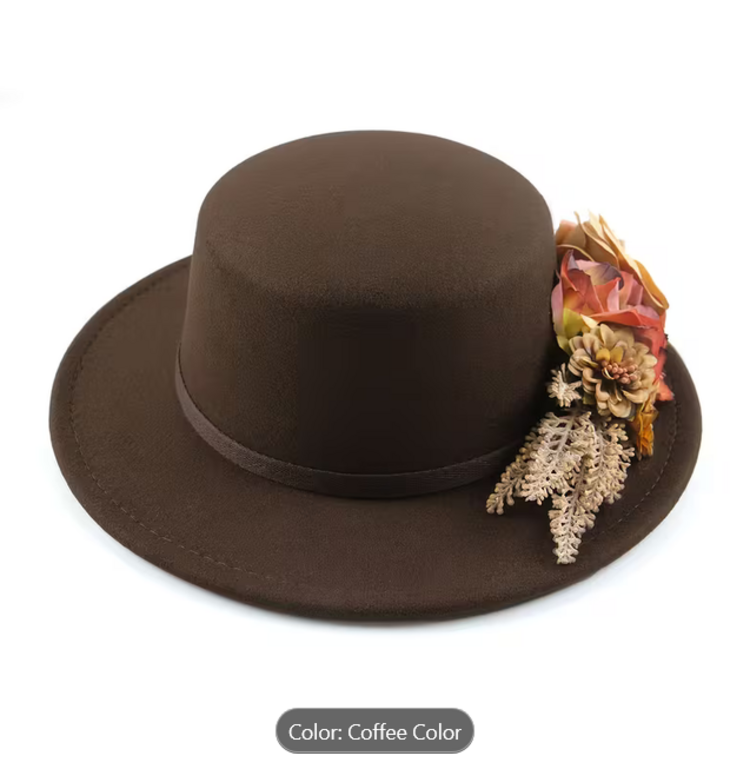 Boho  Floral Hat
