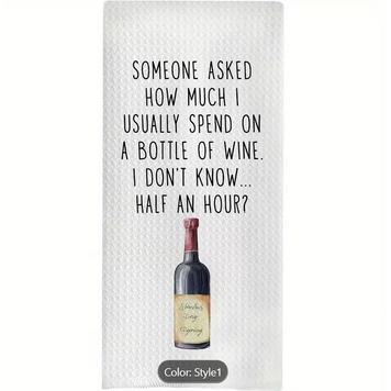 Time Spent Wine -Full Hour Towel