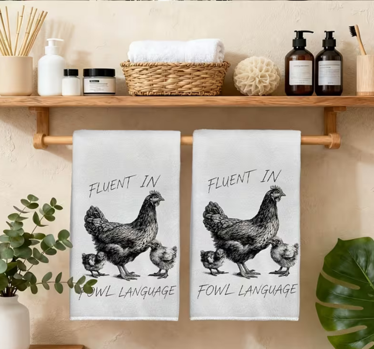 Fowl Language Kitchen Towel ver 2