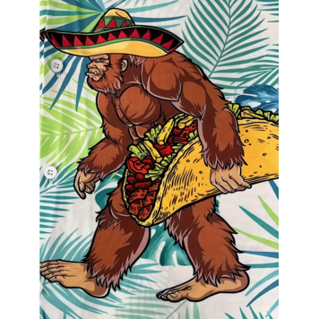 Taco & Sombrero Sasquatch Hawaiian Shirt