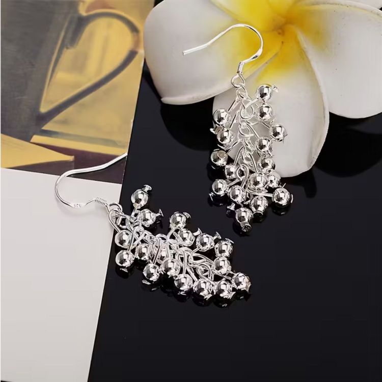 Luminos Beaded Tassel Drop Earrings
