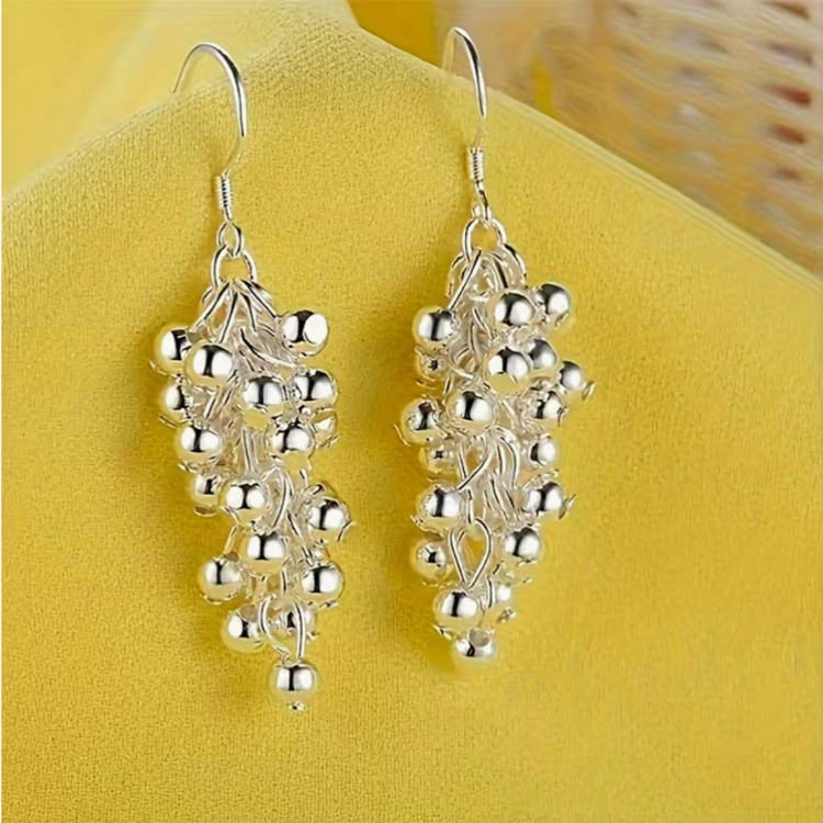 Luminos Beaded Tassel Drop Earrings