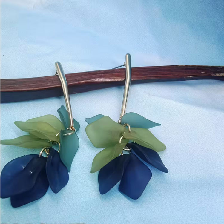Floral Petal Acrylic Earrings