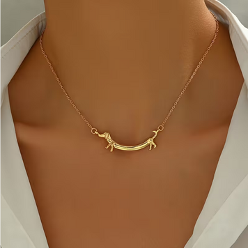 Elegant And Cute Dachshund Pendant Necklace