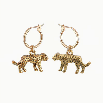 Leopard Hoop Earrings