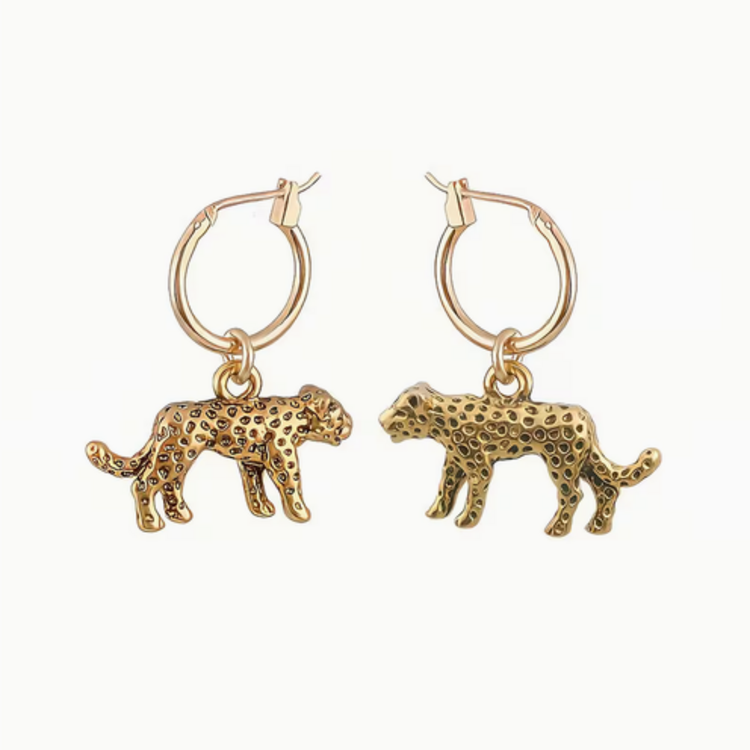 Leopard Hoop Earrings