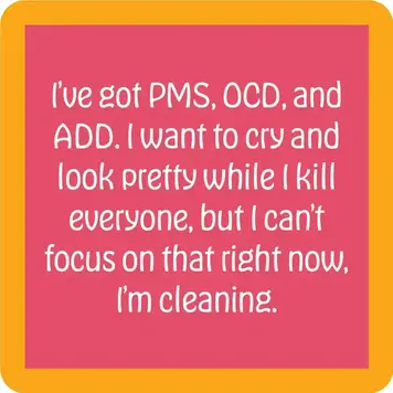Drinks on Me Coaster PMS OCD