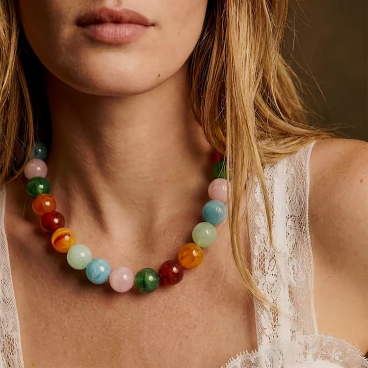 Bohemian Style Cloud Bead Necklace-Multi