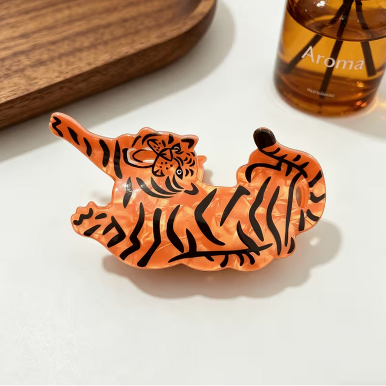 Tiger Hair Claw Clip