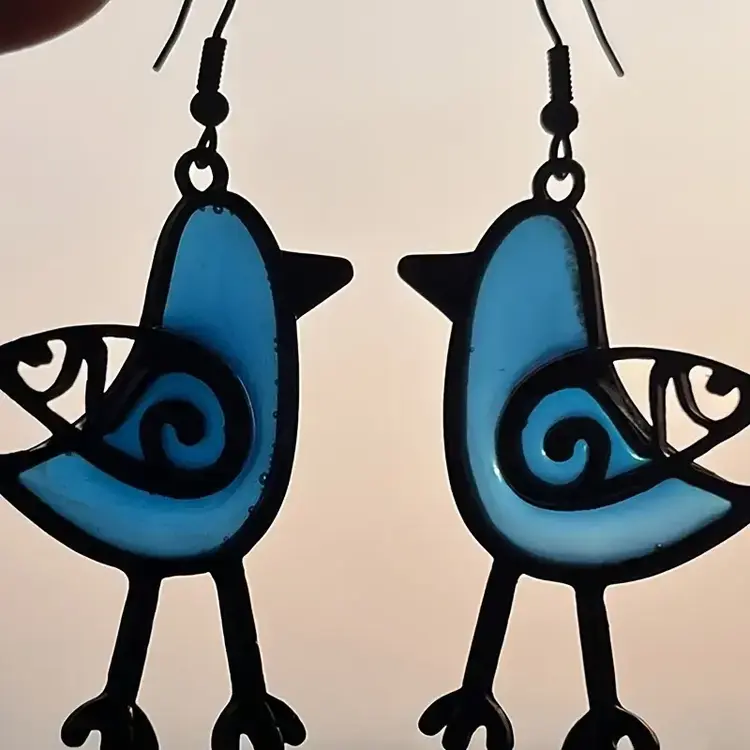 Bird Drop Earrings
