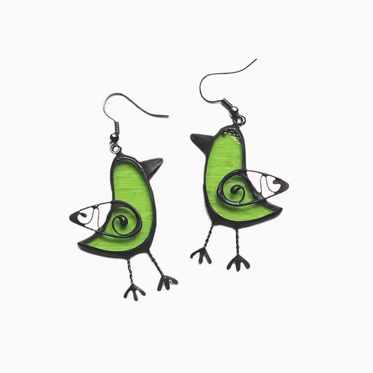 Bird Drop Earrings