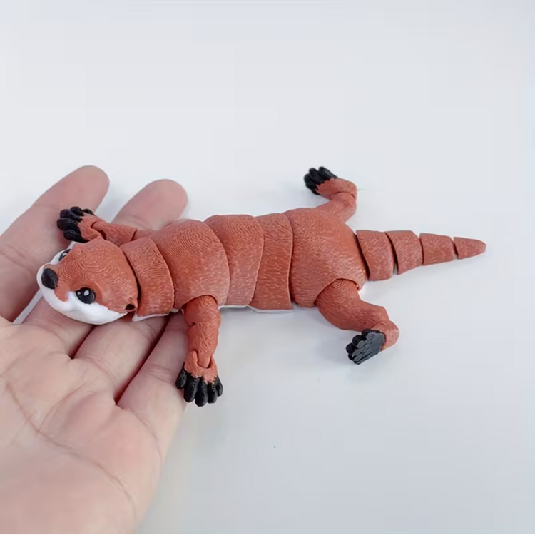 3D Printed Brown Otter Figurine