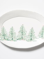 Vietri Lastra Holiday Oval Platter