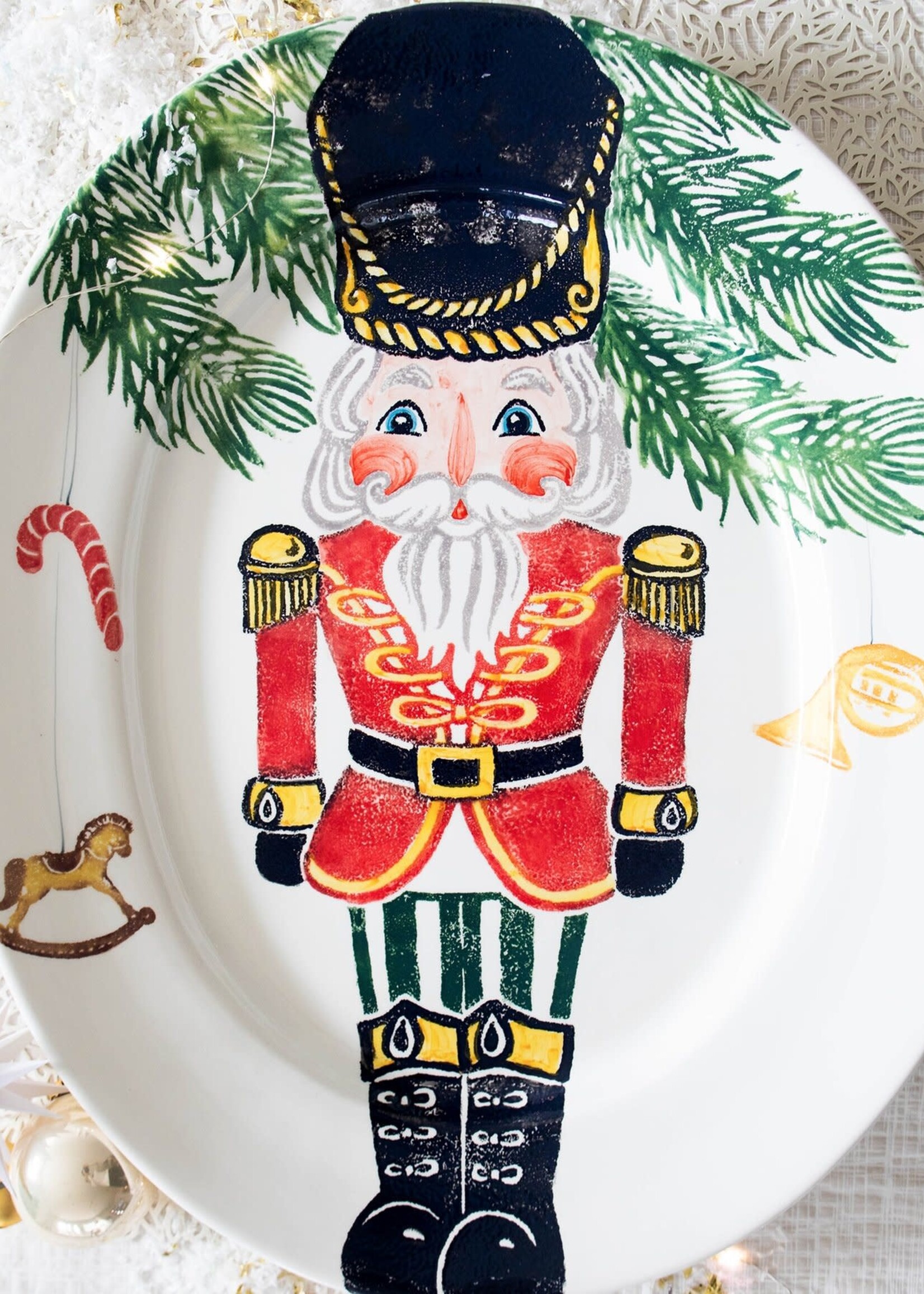 Vietri Nutcrackers Lg Oval Platter Retired w/ Sale Price