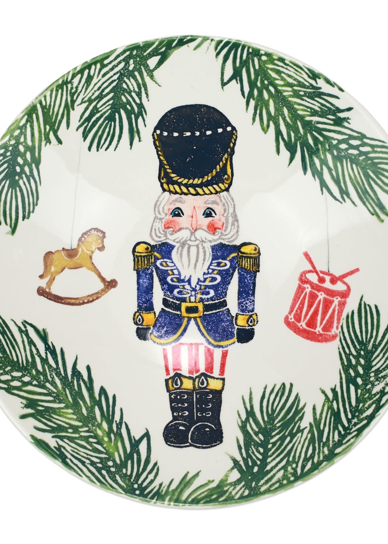 Vietri Nutcrackers Large Serving Bowl