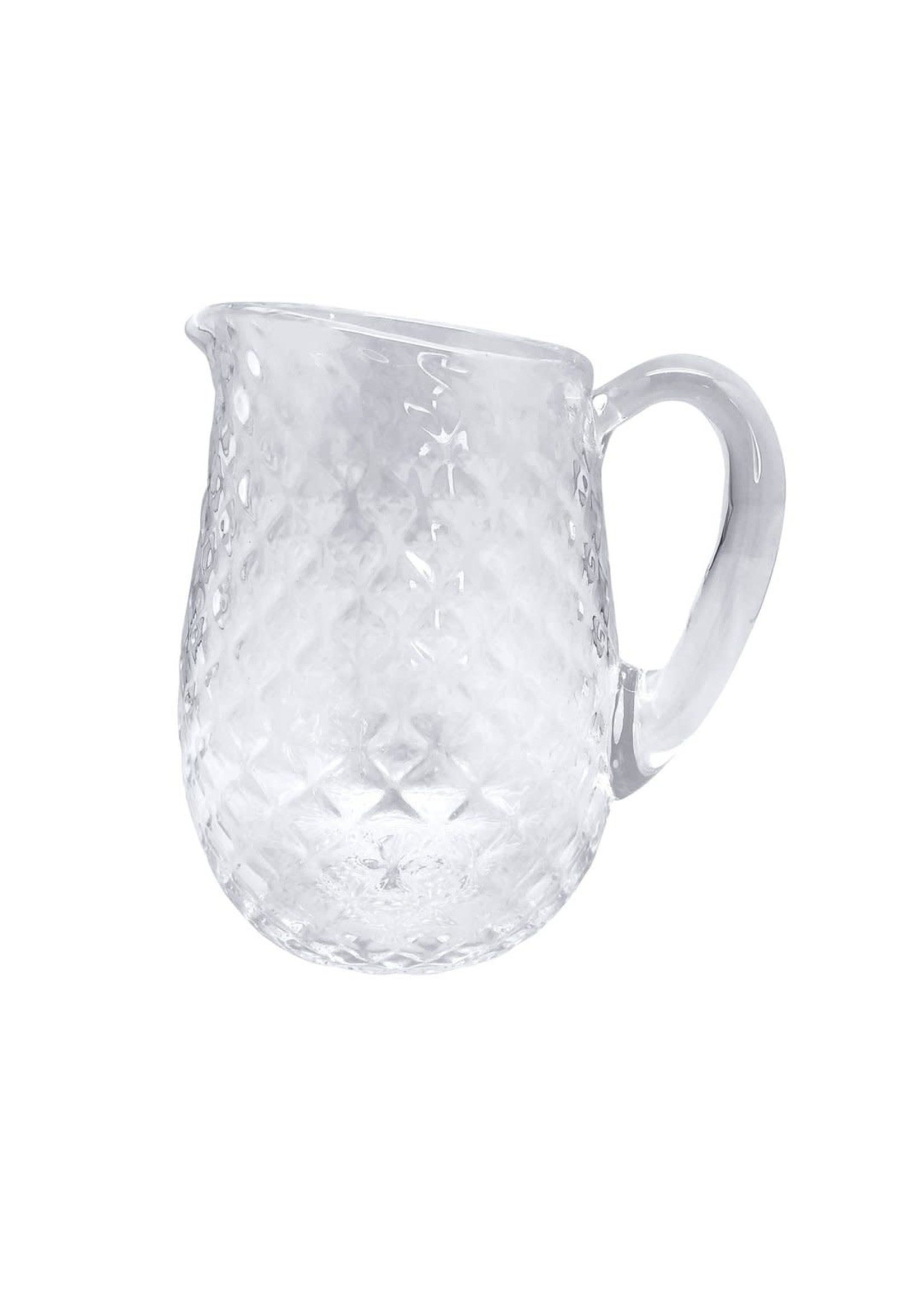 Kitchen, Clear Glass Pitcher With Black Handle