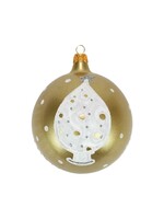 Vietri Gold Ornament White & Gold Trees Retired w/ Sale Price