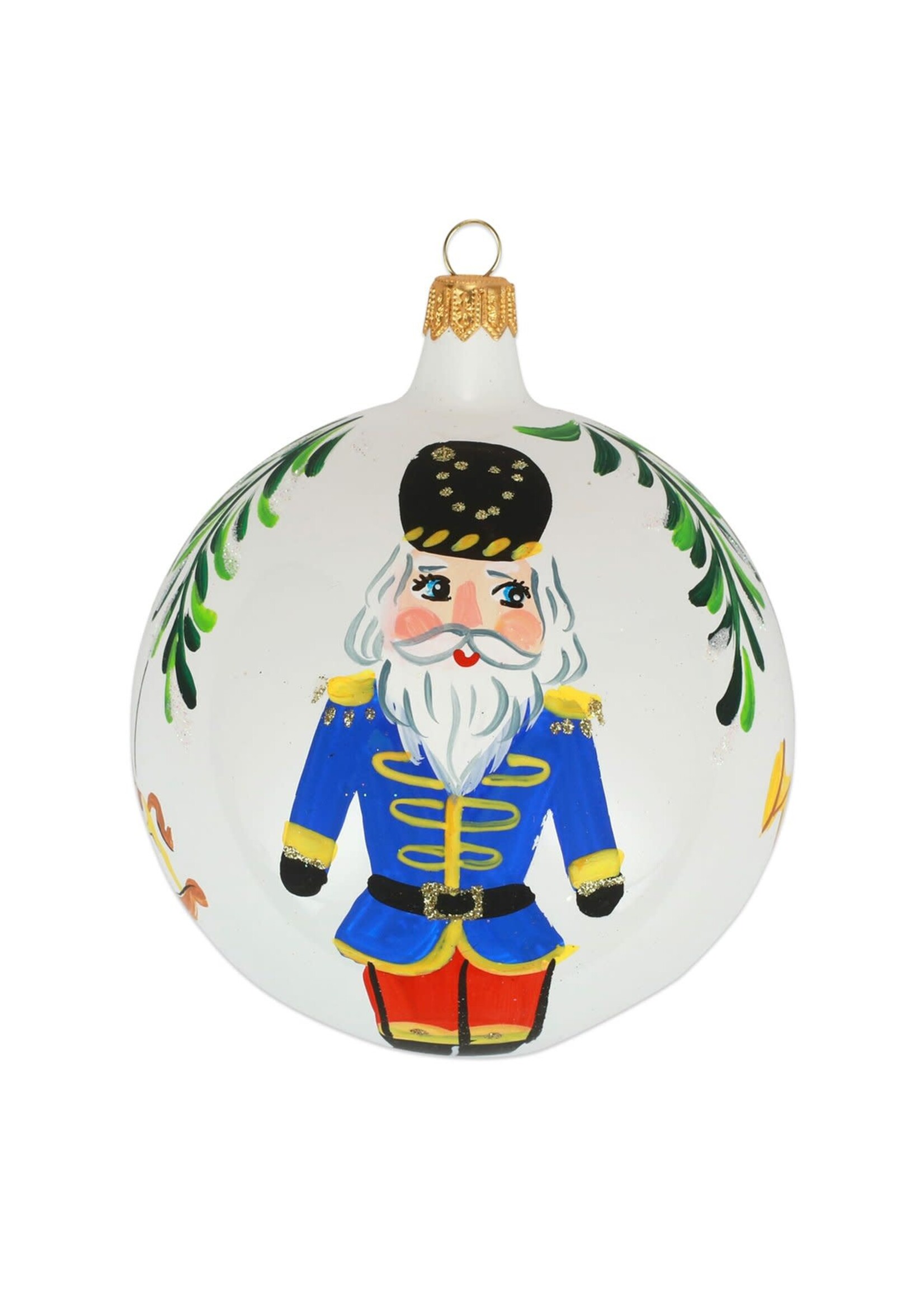 Vietri Nutcrackers Blue Ornament