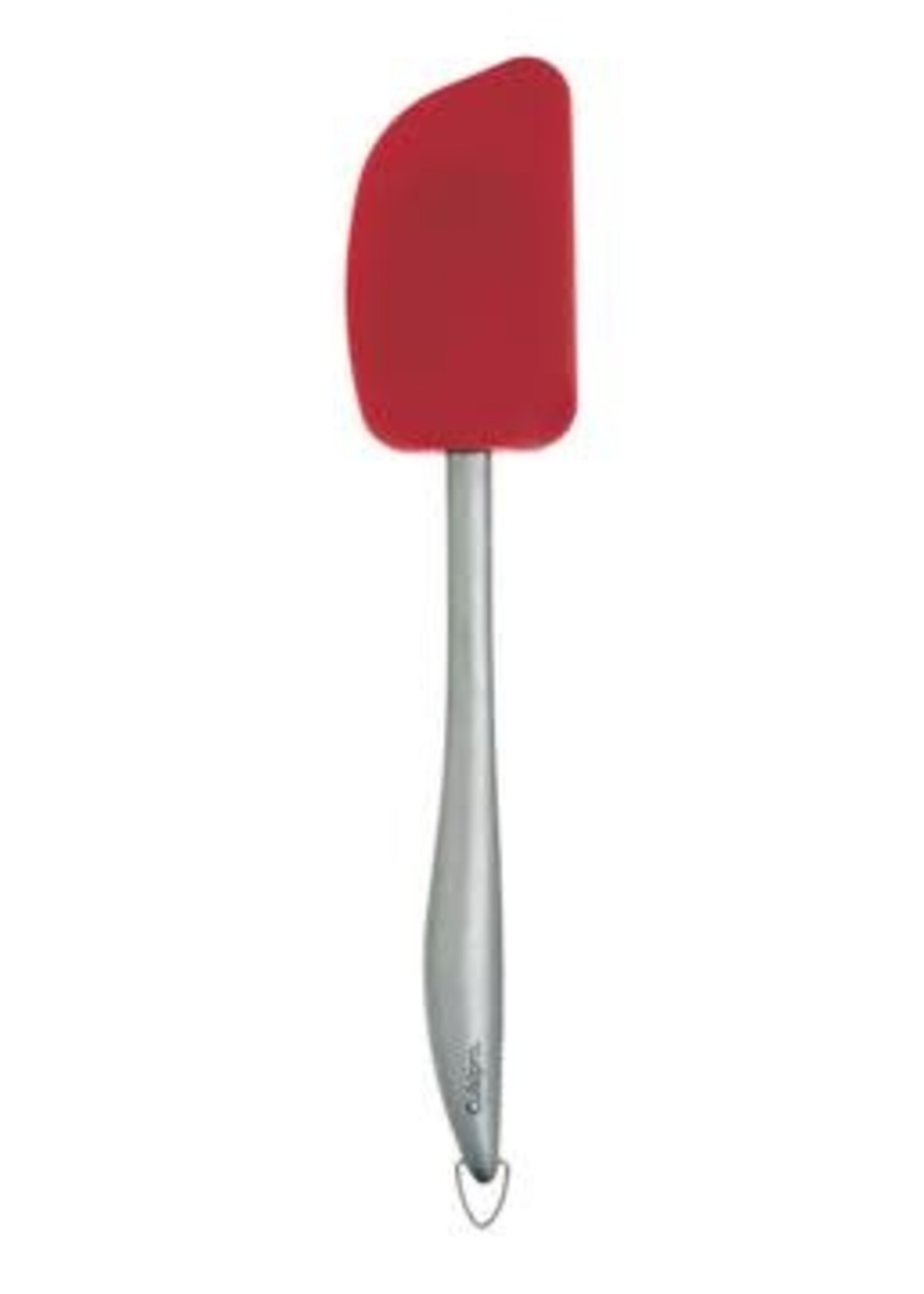 Silicone Spatula : Red 12" with Stainless Handle