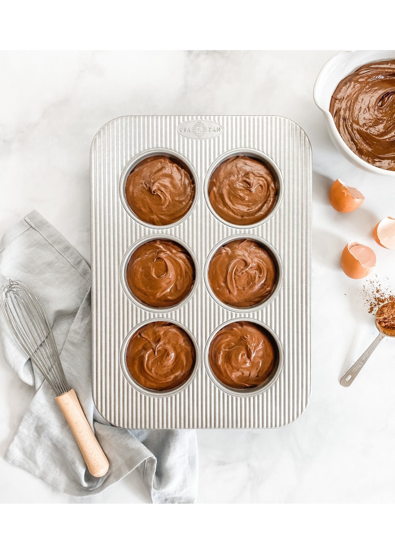 USA Pan Brownie Bowl Pan 6 Well - The Kitchen Table