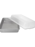 USA Pan Seamless Rectangular Cake Pan & Lid Set