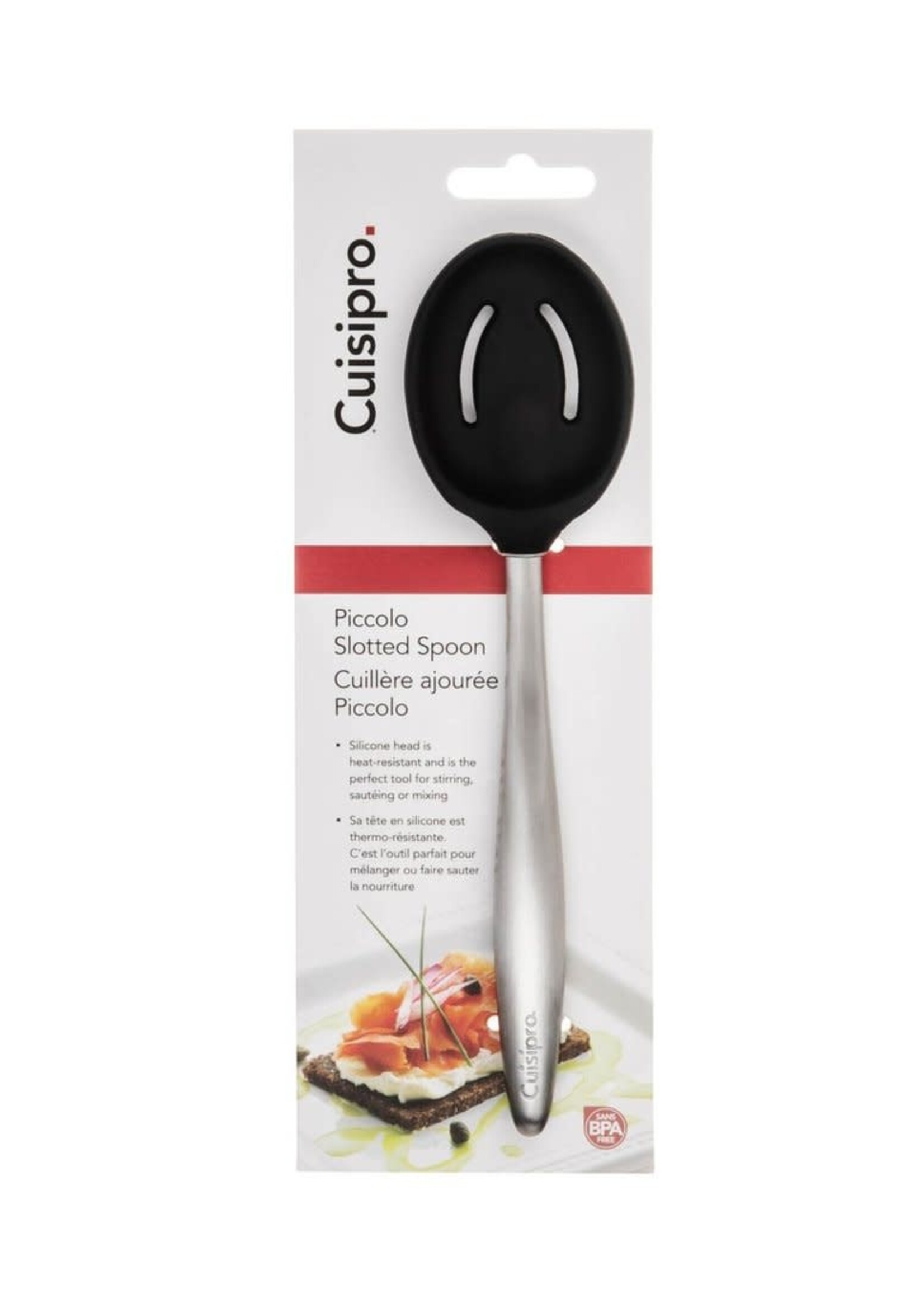 Browne Cuisipro Piccolo Slotted Spoon Black