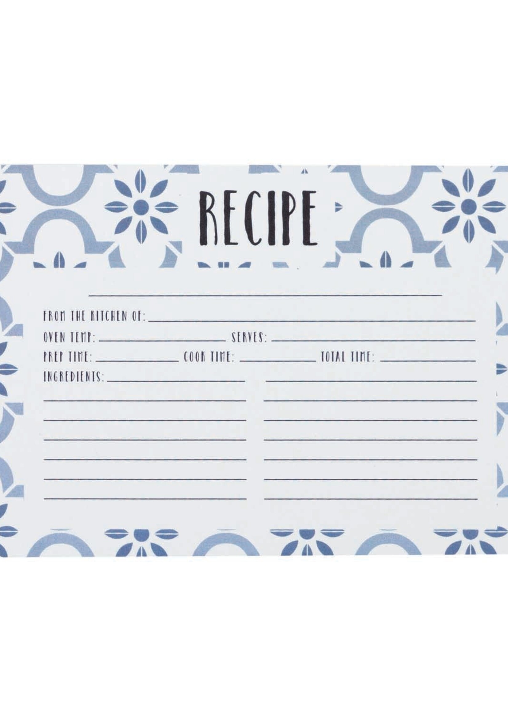 C. R. Gibson True Blue Recipe Cards