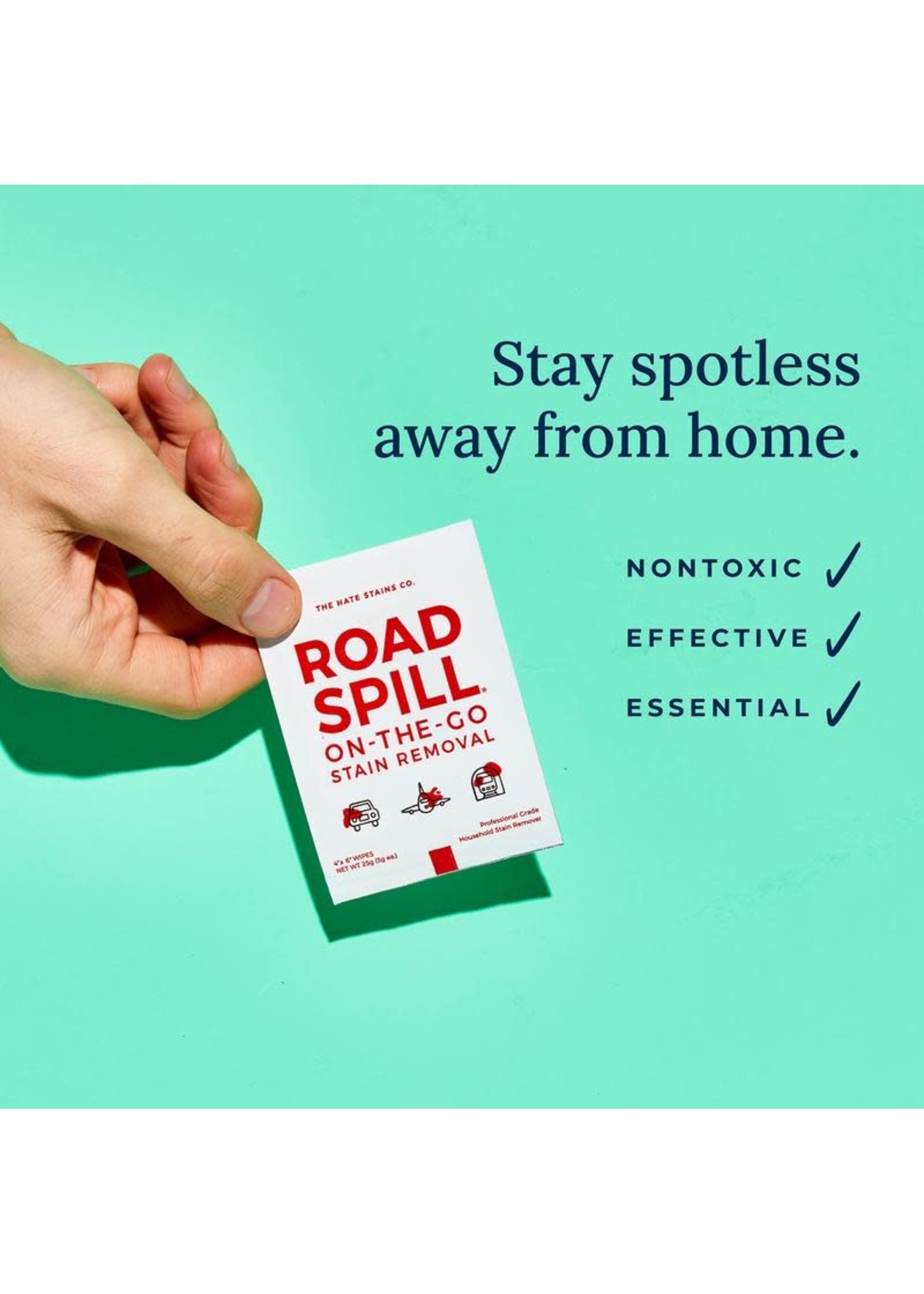 Road Spill Single Serve Wipes
