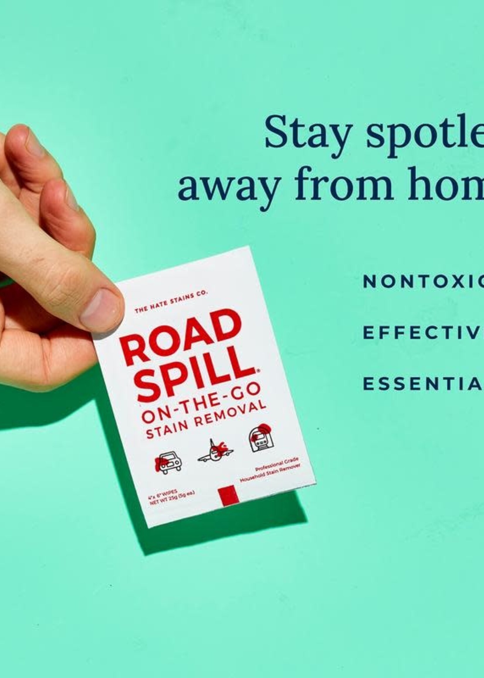 Road Spill 5pack Single Serve Wipes
