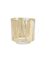 Vietri Gold Brushstroke Votive Rufolo Glass