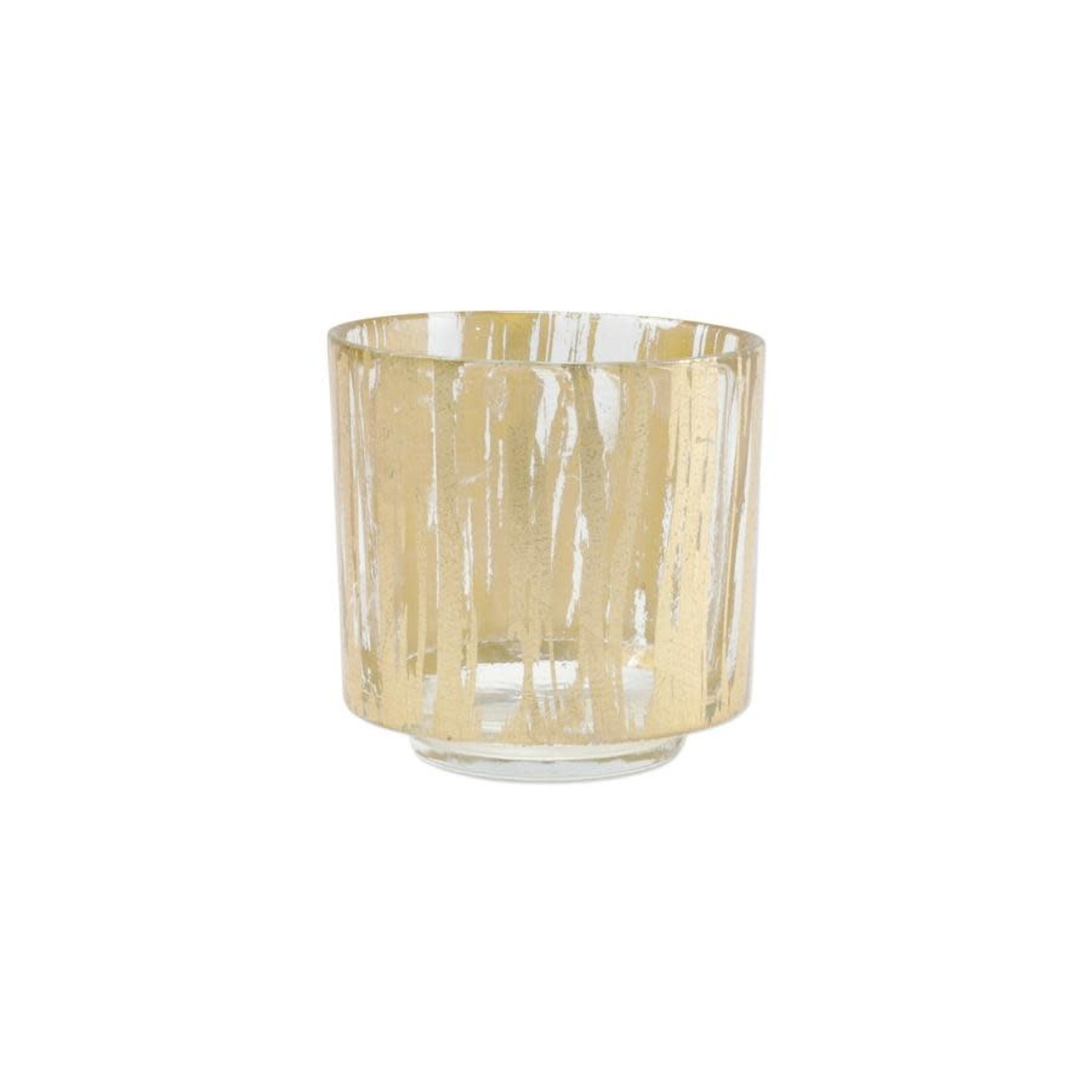Gold Brushstroke Votive Rufolo Glass