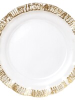 Vietri Rufolo Glass Gold Charger Plate